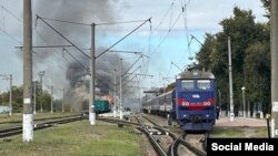 Skena e sulmit në Sumi të Ukrainës më 4 tetor.
