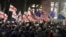 Georgia - anti-government protests in Tbilisi on first anniversary of contested election - screen grab