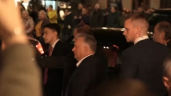 Hungarian Prime Minister Orban Booed By Protesters In Tbilisi