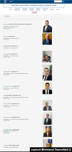 Ministerul Dezvoltării avea în conducere, pe 20 martie, cu doi angajați mai mult decât prevede organigrama de reorganizare.