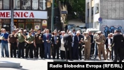 S obilježavanja 33. godišnjice od dešavanja u bivšoj Dobrovoljačkoj ulici, Sarajevo, BiH, 3. maja 2025.