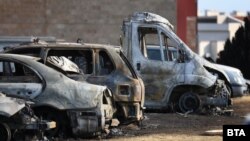 Изгорели автомобили пи пожар на паркинг в Свети Влас, Община Несебър.