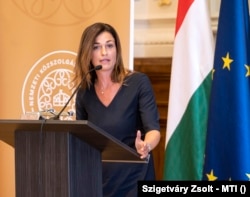 Varga Judit igazságügyminiszter a Nemzetek Európája karrierprogram nyitóünnepségén