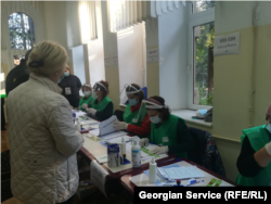 ია კვეიძე საარჩევნო უბანზე, 9:15 წუთი