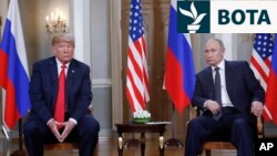 Presidenti amerikan, Donald Trump, dhe ai rus, Vladimir Putin, gjatë takimit të tyre në Helsinki më 2018. 