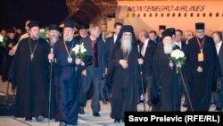 Vjerski lideri po dolasku u Podgoricu, 6. oktobar 2013.