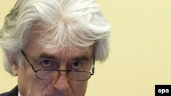 Radovan Karadžić u sudnici Haškog tribunala pred kojim je optužen za genocid