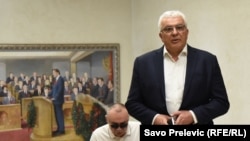 Andrija Mandić u Skupštini Crne Gore, 2021.