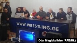 ბრიფინგი ჭიდაობის ეროვნულ ფედერაციაში.