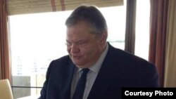 Грчкиот министер за надворешни работи Евангелос Венизелос.