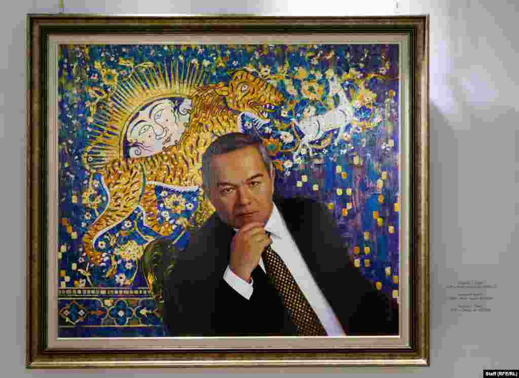 Картина от 2017 г., изобразяваща известен мотив от медресе в Самарканд.