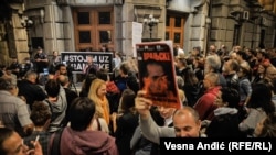 Protest podrške Vranjskim i Obradoviću u Beogradu