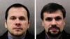 Aleksandar Miškin (lijevo) i Anatolij Čepiga osumnjičeni su za trovanje bivšeg ruskog vojnog obavještajca u Engleskoj i eksploziju u češkom skladištu oružja.