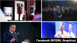 Комбинирана фотографија на кандидатите за премиер на Косово
