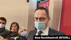 Жигимантас Павиленис в офисе «Единого национального движения»