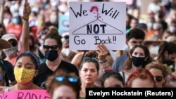 Širom SAD održano je više od 600 demonstracija. Na slici: protest u Teksasu, 2. oktobar 2021