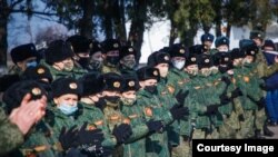 Cadeți de la colegiul militar Suvorov