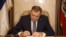 Milorad Dodik potpisuje ukaze o proglašenju neustavnih zakona, Banjaluka, 5. mart 2025.