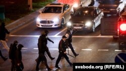 Policija na ulicama Minska, 23. septembar