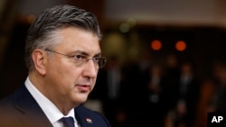 Kryeministri i Kroacisë, Andrej Pllenoviq. Fotografi nga arkivi. 