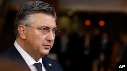 Kryeministri i Kroacisë, Andrej Pllenkoviq. Fotografi nga arkivi. 