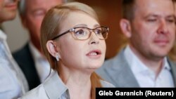 Iulia Timoșenko la secția de votare