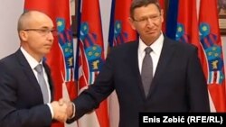 Hrvatski ministar obrane Damir Krstičević i generalni direktor izraelskog ministarstva Udi Adam