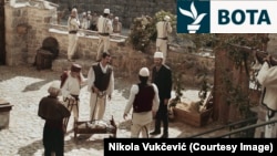 Skenë nga xhirimet e filmit "Obraz" me regji të Nikolla Vukçeviqit.