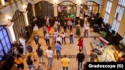 Вътрешността на сградата на Сточна гара по време на едно от предишните събития "Градоскоп"