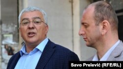 Lideri demokatskog fronta Andrija Mandić i Milan Knežević 
