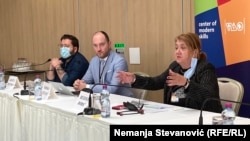 Sleva nadesno: Kosta Petrov, Mirko Stanić i Besima Boric