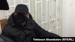 Raimbek Matraimov in a Bishkek courtroom earlier this month