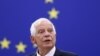 EU Foreign Policy Chief Josep Borrell addresses a plenary session of the European Parliament in Strasbourg
