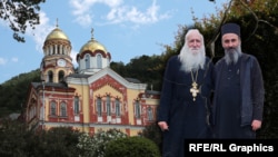 Иерей Виссарион (слева) и архимандрит Дорофей
