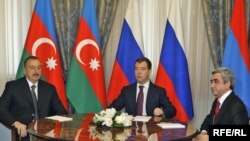 სოჭი: აზერბაიჯანის, რუსეთისა და სომხეთის პრეზიდენტები