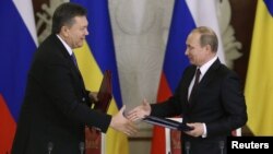 Зустріч президентів Віктора Януковича і Володимира Путіна, Москва, 17 грудня 2013 року