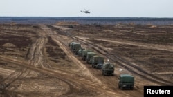 Ukraine says it has been seeing an uptick in military activity and troop levels in neighboring Belarus. (file photo)