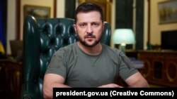 Украинскиот претседател Володомир Зеленски. 