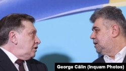 Crin Antonescu, un candidat-cheie pentru Marcel Ciolacu, președintele PSD (dreapta).