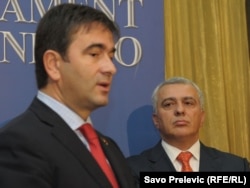 Nebojša Medojević i Andrija Mandić, 5. januar 2011.
