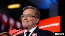 Действующий президент Польши Бронислав Коморовский. Варшава, 10 мая 2015 года.