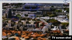 Snimka Sarajeva s pogođenim civilnim objektima