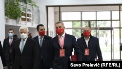 Duško Marković i Milo Đukanović na Kongresu