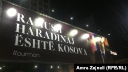 "Ramuš Haradinaj je Kosovo" na bilbordu u centru Prištine