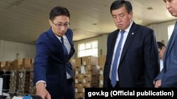 Дастан Догоев и президент КР Сооронбай Жээнбеков.