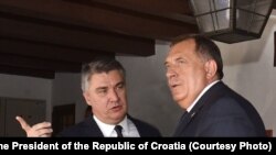 Milorad Dodik i Zoran Milanović, Zagreb 16. rujan 2020.