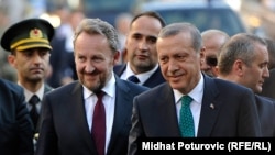 Bakir Izetbegović (lijevo) i Redžep Tajip Erdoan, Sarajevo, 20. maj 2015.