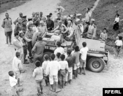 Союзники на 38-й параллели в Корее.