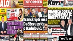 Naslovnice srpskih tabloida