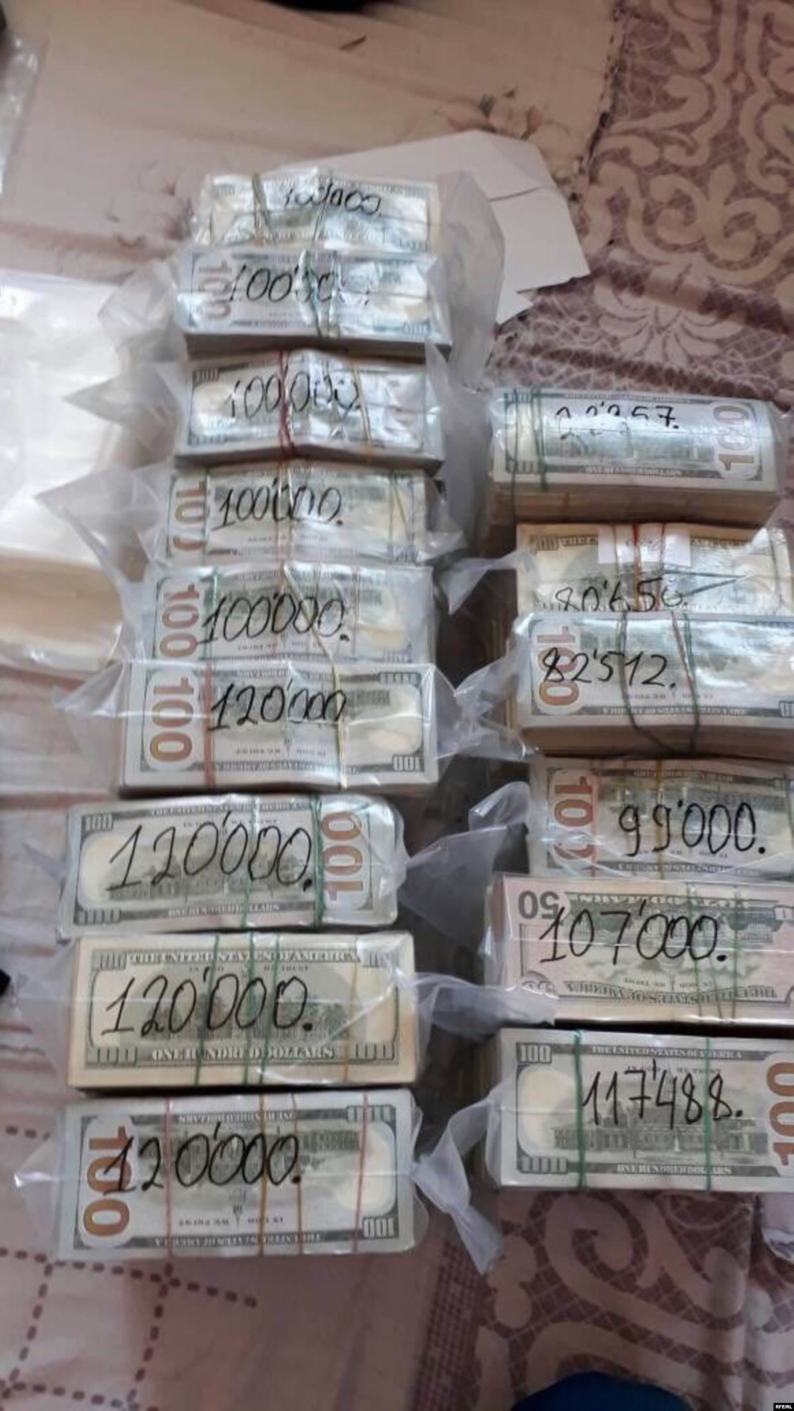 Фото свертка, который перевозил один из курьеров Саймаити. (Фото: Айэркен Саймаити)